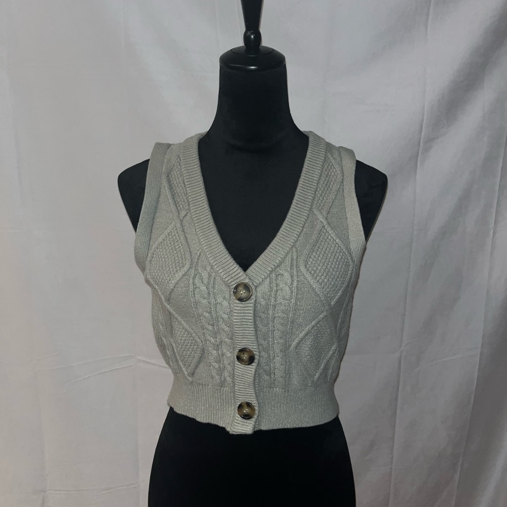 Buttoned Sweater Vest